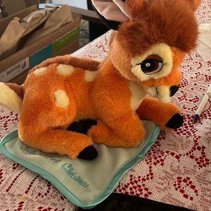 Wind up Bambi plush. Baby first Christmas.